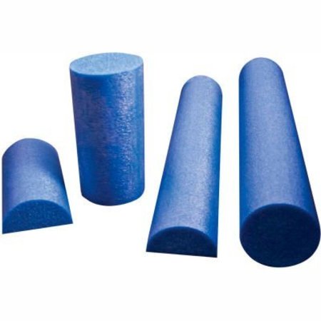 FABRICATION ENTERPRISES CanDo® Blue PE Foam Roller, Half-Round, 6" Dia. x 36"L 30-2152